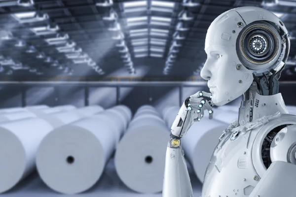 Pros and Cons of Pulp and Paper Autnomous Control Blog Thumbnail AI thinking about pulp and paper automation