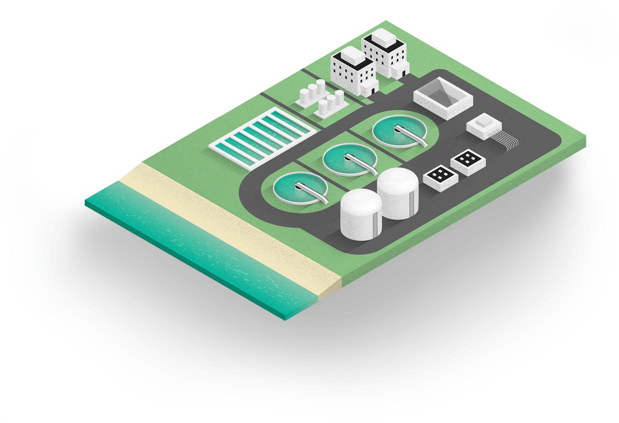 Water Industry Graphic isometric